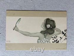 Raphael KIRCHNER Femme Carte postale vintage postcard 1900 art nouveau série 770