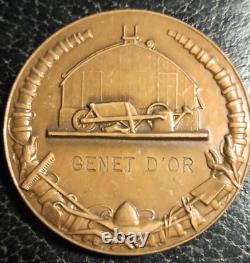 Rare France Médaille Art Nouveau delannoy Femme nue Flore Splendide SUPERBE