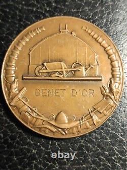 Rare France Médaille Art Nouveau delannoy Femme nue Flore Splendide SUPERBE