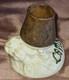 Rare Pyrogène Art Nouveau Quinquina Lama Quina Femme Dlg Mucha Céramique & Bois