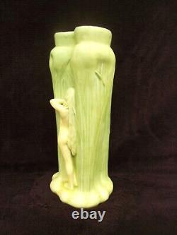 Rare Vase Gustav Gurschner autriche forster 1873 1970 Art Nouveau grès femme nue