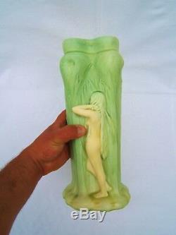 Rare vase grès femme nue forster Gustav Gurschner autriche 1873 1970 Art Nouveau