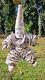 Rita Du Clown Amoureux, 100% Lin, Faite Main, Beige & Blanc, Haut 19,5/50cm