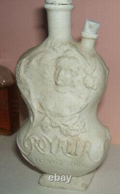 Royalia Triple Extrait Flacon de Parfum en Biscuit pouMouchoir Art Nouveau 1900