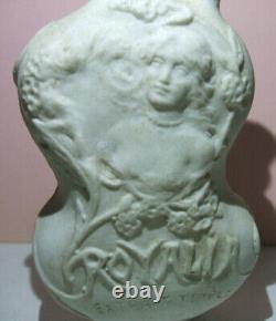 Royalia Triple Extrait Flacon de Parfum en Biscuit pouMouchoir Art Nouveau 1900