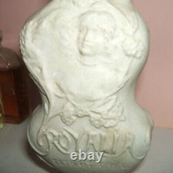 Royalia Triple Extrait Flacon de Parfum en Biscuit pouMouchoir Art Nouveau 1900