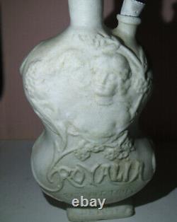 Royalia Triple Extrait Flacon de Parfum en Biscuit pouMouchoir Art Nouveau 1900