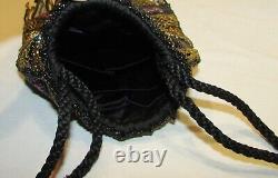 SAC de SOIREE ANCIEN EN PERLES art nouveau 1900 Antique beaded bag