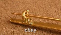 SUPERBE BROCHE ANCIENNE ART NOUVEAU en OR 18K & EMAIL DE LIMOGES DECOR DE FEMME