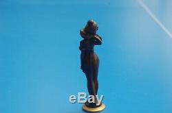 Sceau Cachet ancien Femme Art Nouveau 1900 Bronze Tampon Antique Seal
