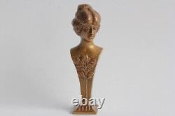 Sceau bronze Buste Femme Art Nouveau (63208)