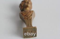 Sceau bronze Buste Femme Art Nouveau (63208)