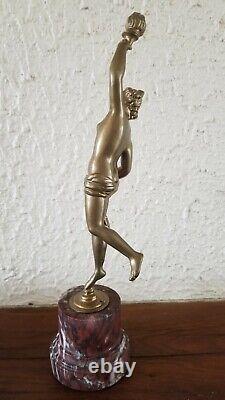 Sculpture Bronze Femme Antique Grecque Epoque Art Nouveau