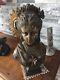 Sculpture, Bronze, Buste Femme, Art Nouveau, Haut 35 Cm Attribué À Aizelin E