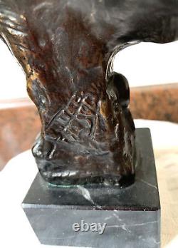 Sculpture Buste Femme Ariane Art nouveau Bronze signé