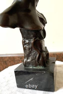 Sculpture Buste Femme Ariane Art nouveau Bronze signé