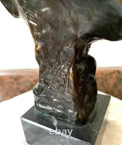 Sculpture Buste Femme Ariane Art nouveau Bronze signé
