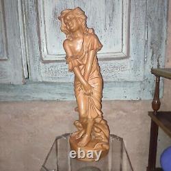 Sculpture Statue Femme Art Nouveau terre cuite Exposition Universelle