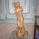 Sculpture Statue Femme Art Nouveau Terre Cuite Exposition Universelle
