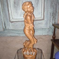 Sculpture Statue Femme Art Nouveau terre cuite Exposition Universelle