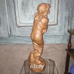 Sculpture Statue Femme Art Nouveau terre cuite Exposition Universelle