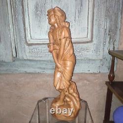 Sculpture Statue Femme Art Nouveau terre cuite Exposition Universelle