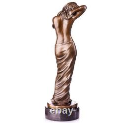 Sculpture en bronze Art Nouveau d'un Femme nue d'après Aldo Vitaleh