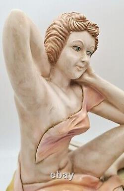 Sculpture statue sculpture style art nouveau porte lettres femme décoration