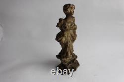 Sculpture terre cuite femme Art nouveau signée (34825)