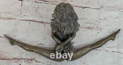 Signée Chair Statue Femme Bronze Sculpture Figurine Érotique Art Nouveau Solde