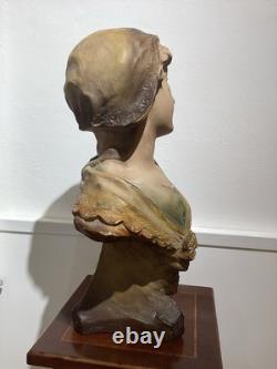 Statue Art Nouveau Buste Femme Citti