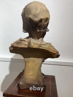 Statue Art Nouveau Buste Femme Citti