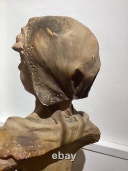 Statue Art Nouveau Buste Femme Citti