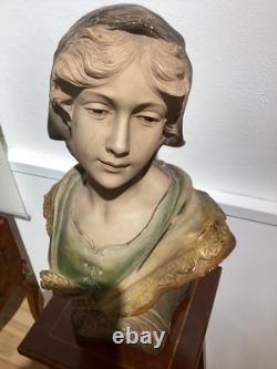 Statue Art Nouveau Buste Femme Citti