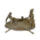 Statue Sculpture Bronze Art Déco Nouveau Bol Femme Aux Roses Bf-9 Moderne