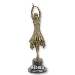 Statue Sculpture Bronze Art Déco Nouveau Femme Danseuse Miss Kita DSDC-8 Moderne