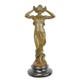 Statue Sculpture Bronze Art Déco Nouveau Femme Nymphe Vallée Dsjk-35 Moderne