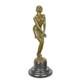 Statue Sculpture Bronze Art Déco Nouveau Femme Pensive Dsfa-65 Moderne