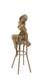 Statue Sculpture Bronze Art Déco Nouveau Femme Tabouret Bar Dsbj-13 Moderne