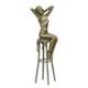 Statue Sculpture Bronze Art Déco Nouveau Femme Tabouret Bar Dsdc-12 Moderne