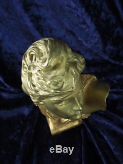 Statue Sculpture Buste De Femme Bronze Art Nouveau Barrias Susse
