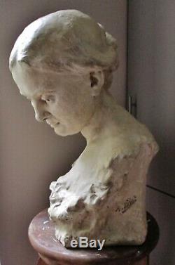 Statue Sculpture Femme 1900 Art Nouveau épreuve d'artiste Alfred Finot 1876-1947