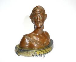Stella Art Nouveau Buste de Femme Buste Um 1900