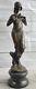 Style Art Nouveau Femme Statue En Bronze Symbolique De Ressort Jean La Sculpture