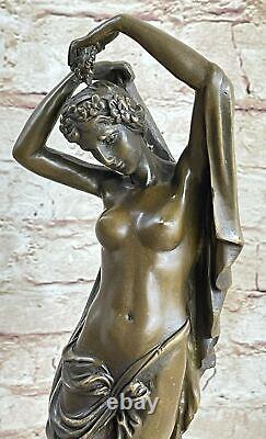 Style Art Nouveau Nu Femme Avec Bébé Ange Fonte Bronze Sculpture Home Décor Deal