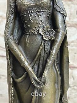 Style Art Nouveau Victorien Femme Français Statue Bronze Sculpture Cadeau
