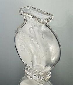 Sublime Vase Baccarat pour L'Escalier de Cristal Femme Nue Art Nouveau