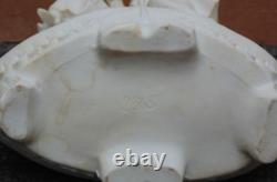 Superbe ancien grand vase art nouveaux RARE BISCUIT homme femme tres fin detail