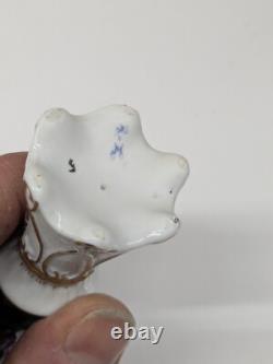 Superbe buste femme belle époque art nouveau porcelaine polychrome miniature