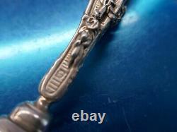 Superbe sceau argent Minerve, buste de femme art nouveau, non gravé, H 85mm, P 75g